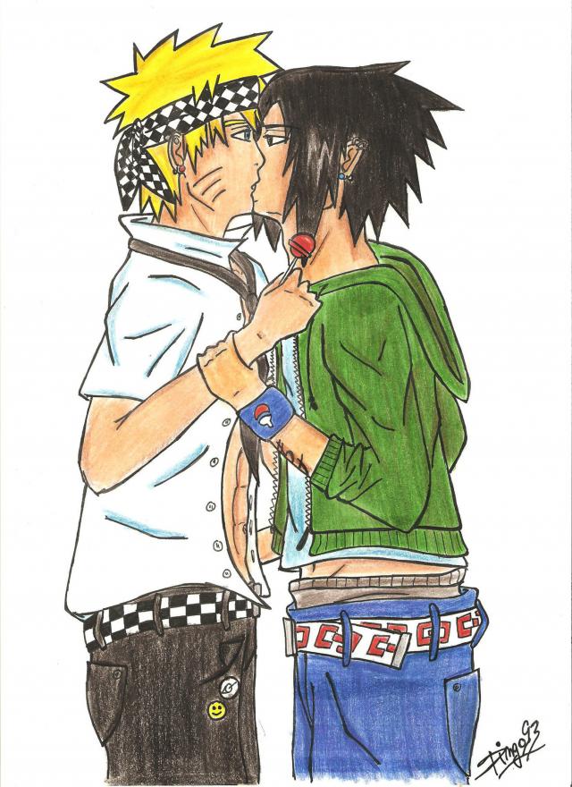 SasuNaru kiss